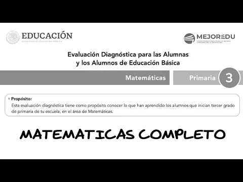 Download MP3 Examen diagnóstico tercero de primaria| Evaluación diagnostica  3ro de primaria MEJOREDU MATEMÁTICAS