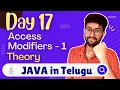 Day 17 Access Modifiers in Java Part 1 Java Course in Telugu Vamsi Bhavani