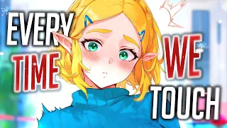 nightcore everytime we touch but it hits different lyrics 