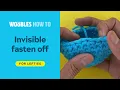 Left-handed crochet How to invisibly fasten off in crochet