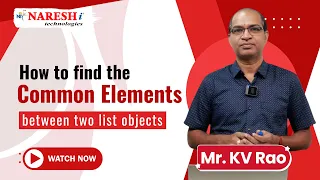 How to Compare Two Lists and Get Common Elements in Python NareshIT