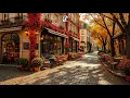 Download Lagu Warm Autumn Jazz in Elegant Outdoor Café 🍂 Smooth Bossa Nova Music for Work and Reading