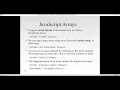 WT Wk 12 01 Arrays in JavaScript