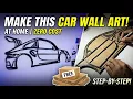 How to make car wall decor at home DIY At Zero cost