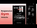 Creative Gym Website using Html Css Javascript Responsive