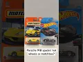 Matchbox vs hot wheels Porsche 918 spyder