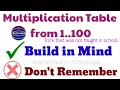 Memorize multiplication tables multiplication tables from 1 to 100 Zero Math