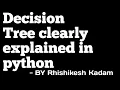 Decision Tree in python part - 2