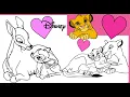 Mothers Day Disney Coloring Page Coloring Simba and Mom Sarabi Coloring Bambi and Mom in Markers