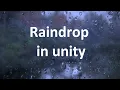 Raindrop on screen in unity