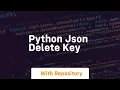 python json delete key