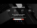 Coming soon page html css and javascript Source code link below