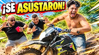 Por poco y los atropella, Diablo les dió el susto de su vida a Eduardo y Camarón  😂