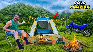 Best Solo Camping In Rain...😇 | आज कोई टेंशन नहीं... सिर्फ सुकून 🌧️♥️
