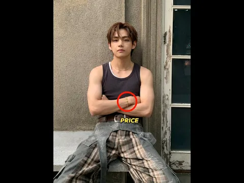 BTS Taehyung $690 CELINE Black Tank Top 😱 BTS V Fashion Breakdown (Brand + Price) #bts #btsv #shorts