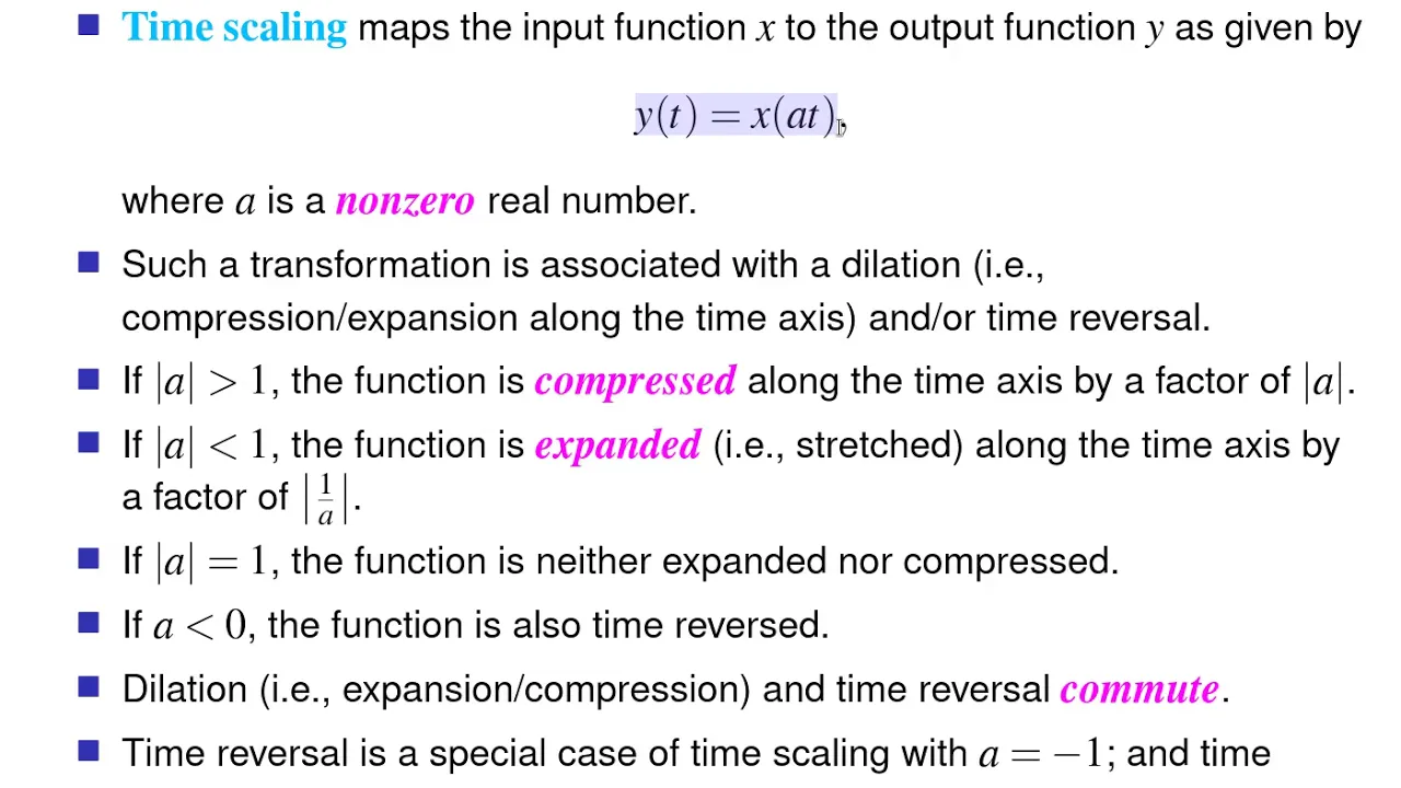 ECE 260 --- CT Signals and Systems --- Independent- and Dependent Variable Transformations