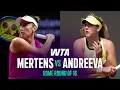 Elise Mertens vs Mirra Andreeva 2026 Rome Round of 16 WTA Match Highlights