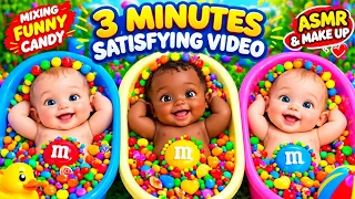 24/7 Satisfying Candy Bath Tub | Mixing Colorful Candy, Jelly & Makeup ASMR LIVE 🔴