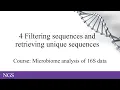 4 Filtering 16S sequences and retrieving unique sequences