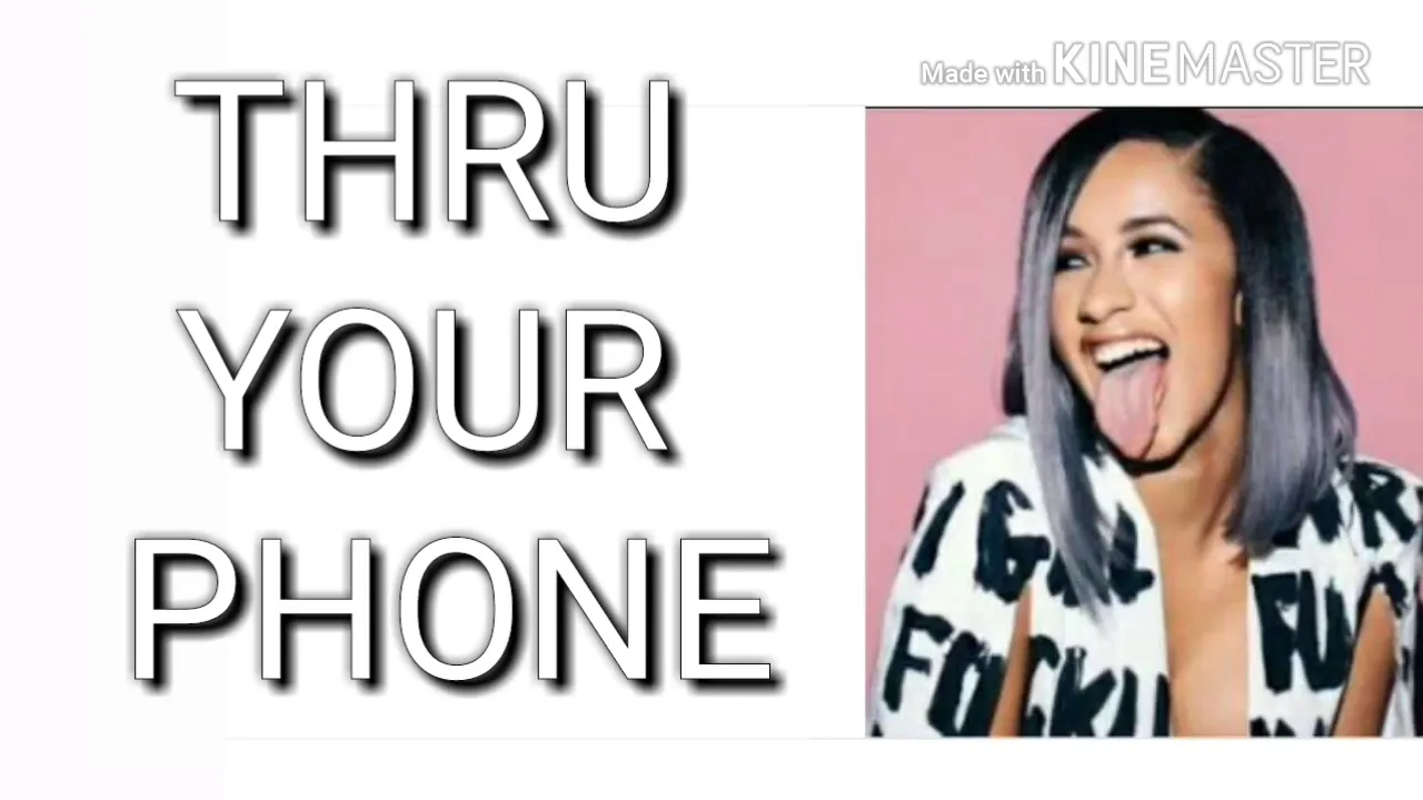 Cardi B- Thru Your Phone (Clean Version w/Lyrics)