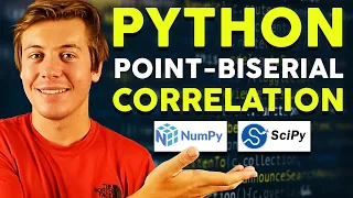 Point-Biserial Correlation Coefficient in Python Code Example with Scipy
