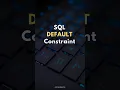 SQL DEFAULT Constraint
