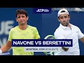 Matteo Berrettini vs Mariano Navone Highlights Montreal 2026 Round 1