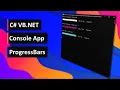How to add modern progress bars to a Console App - C VB NET Tutorial