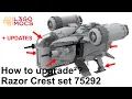 Lego Star Wars Tutorial Razor Crest Mandalorian 75292 Modifications Grogu upgrade