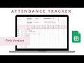 Ultimate Attendance Tracking System Using Google Sheets With Name Search Section