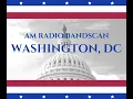 Washington DC AM broadcast radio bandscan Top of the hour station identifications