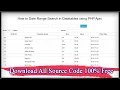 How to Date Range Search in Datatables using PHP Ajax Filter date range Data filter