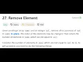 Remove Element - LeetCode 27