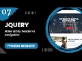 jQuery - Make sticky header or navigation