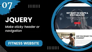 jQuery - Make sticky header or navigation