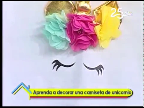 Aprenda a decorar una camiseta de unicornio