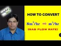 HOW TO CONVERT Nm3 hr TO M3 hr FLUE GAS FLOW