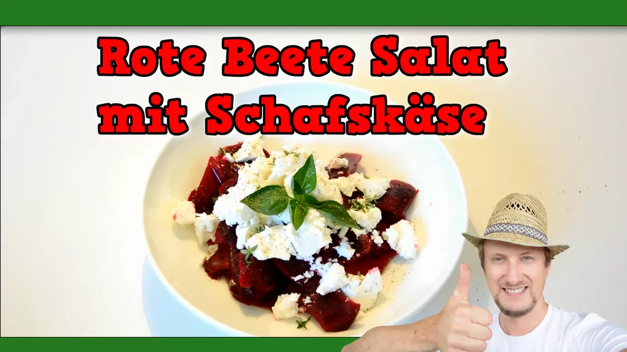 Rote-Linsen-Salat mit Roter Bete einfach und lecker // 4k Video //. 