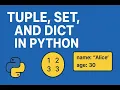 Python Tuple Set Dictionary Explained Master Data Structures Easily