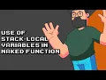 Understanding Naked Functions Using Stack-Local Variables