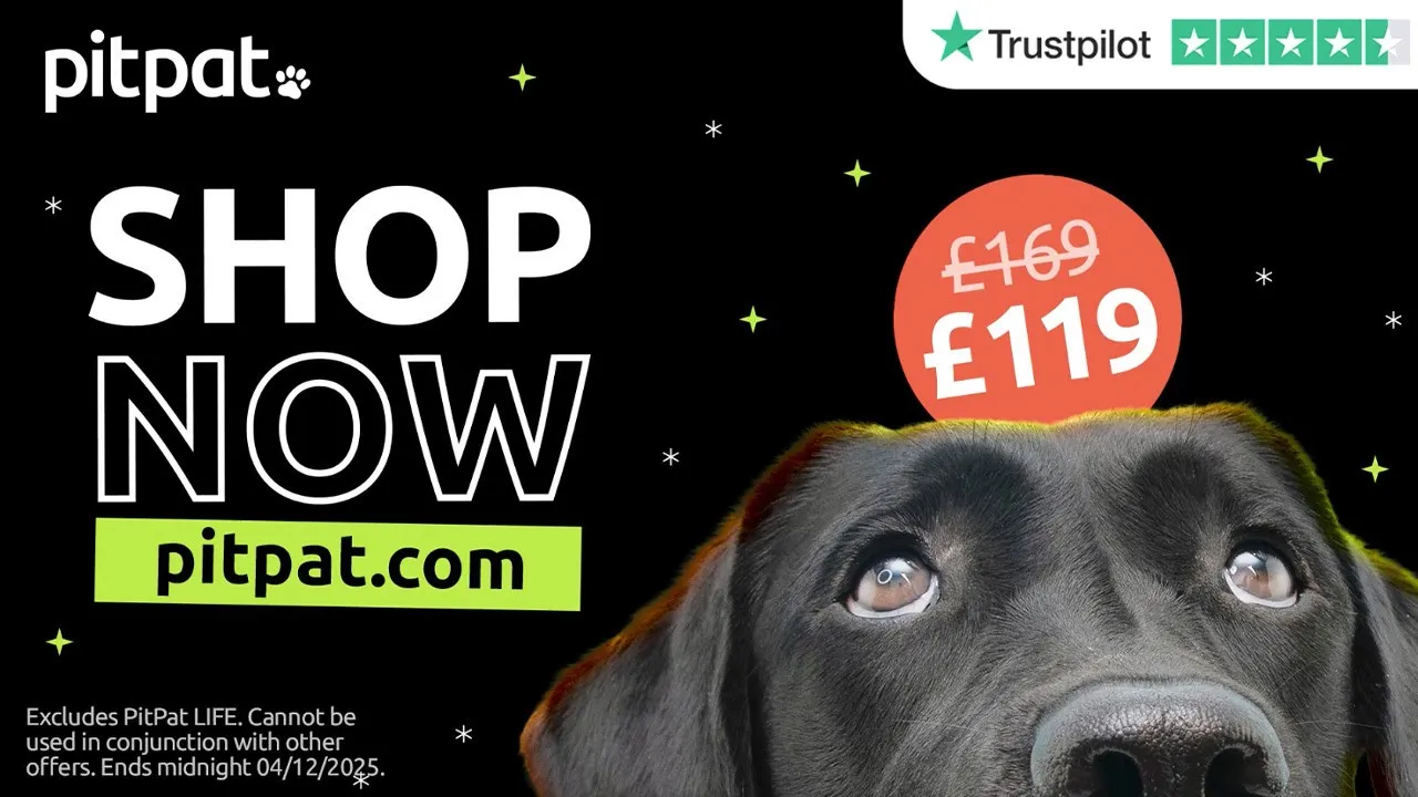 PitPat — PitPat — Black Friday Event: £50 Off GPS Dog Trackers (YouTube video ad)
