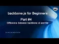 Learn backbone js tutorial from scratch for beginners Part 4 About el and el in Backbone js