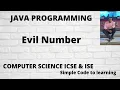 Evil Number In Java Java Program to accept a number and check it is evil number or not Hindi