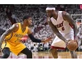 LeBron James vs Paul George SUPERSTARS Duel 2013 ECF G1 - 57 Pts Combind Game Winner for James