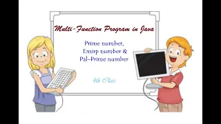 Multifunction Program in Java Prime Emirp Pal-Prime numbers Rupesh Dey