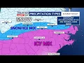 Winter storm Kat and Michelle break down complicated system bringing snow ice and more to NC