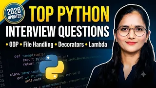 Python Interview Questions Answers 2026 OOP Exception Handling File Handling Decorators L