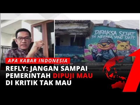 Bahas Kritik Lewat Mural, Refly: Jangan Sampai Pemerintah Dipuji Mau, Dikritik Nggak Mau