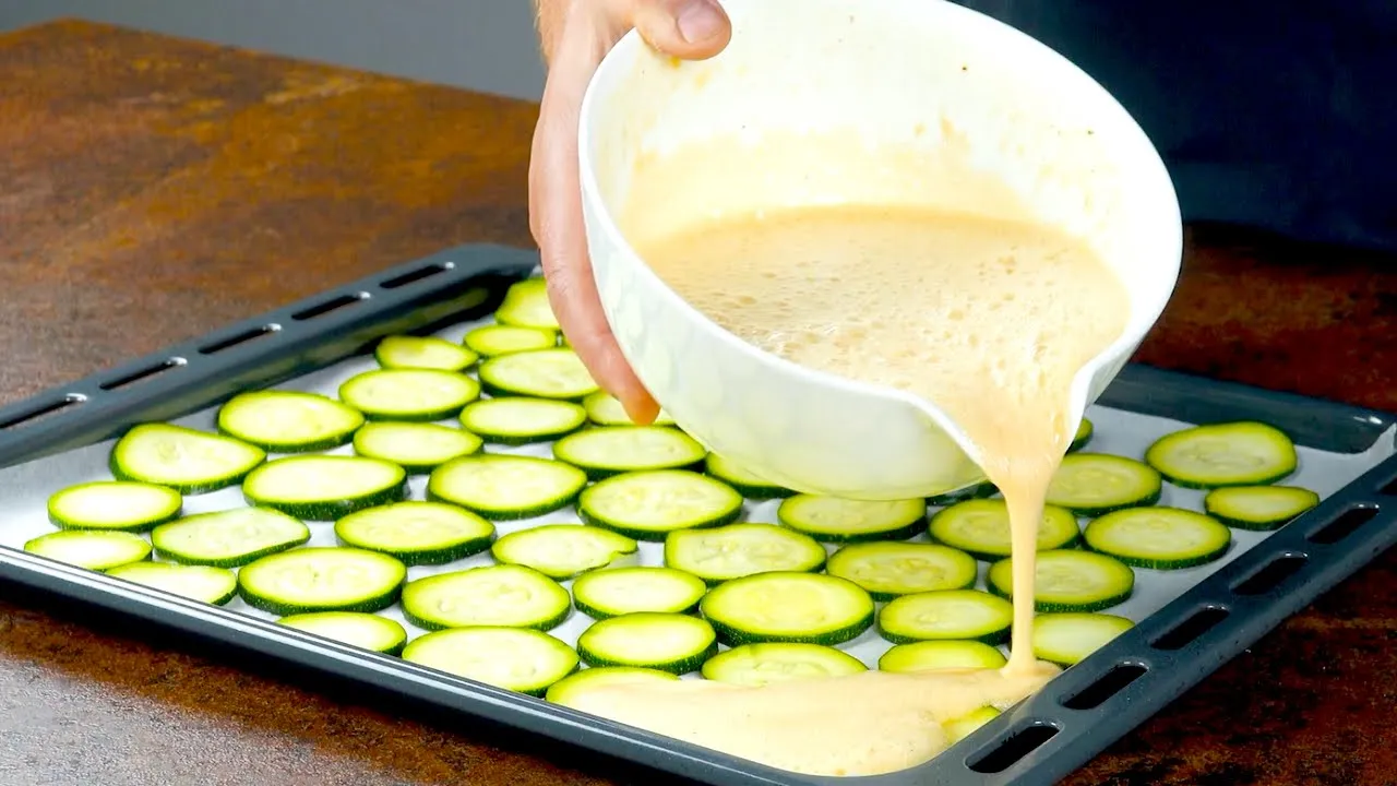 Gesundes Essen in nur 10 Minuten Schnelles Rezept für Zucchini im Ofen   #2. 