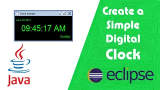 How to create Simple Digital Clock in java Eclipse
